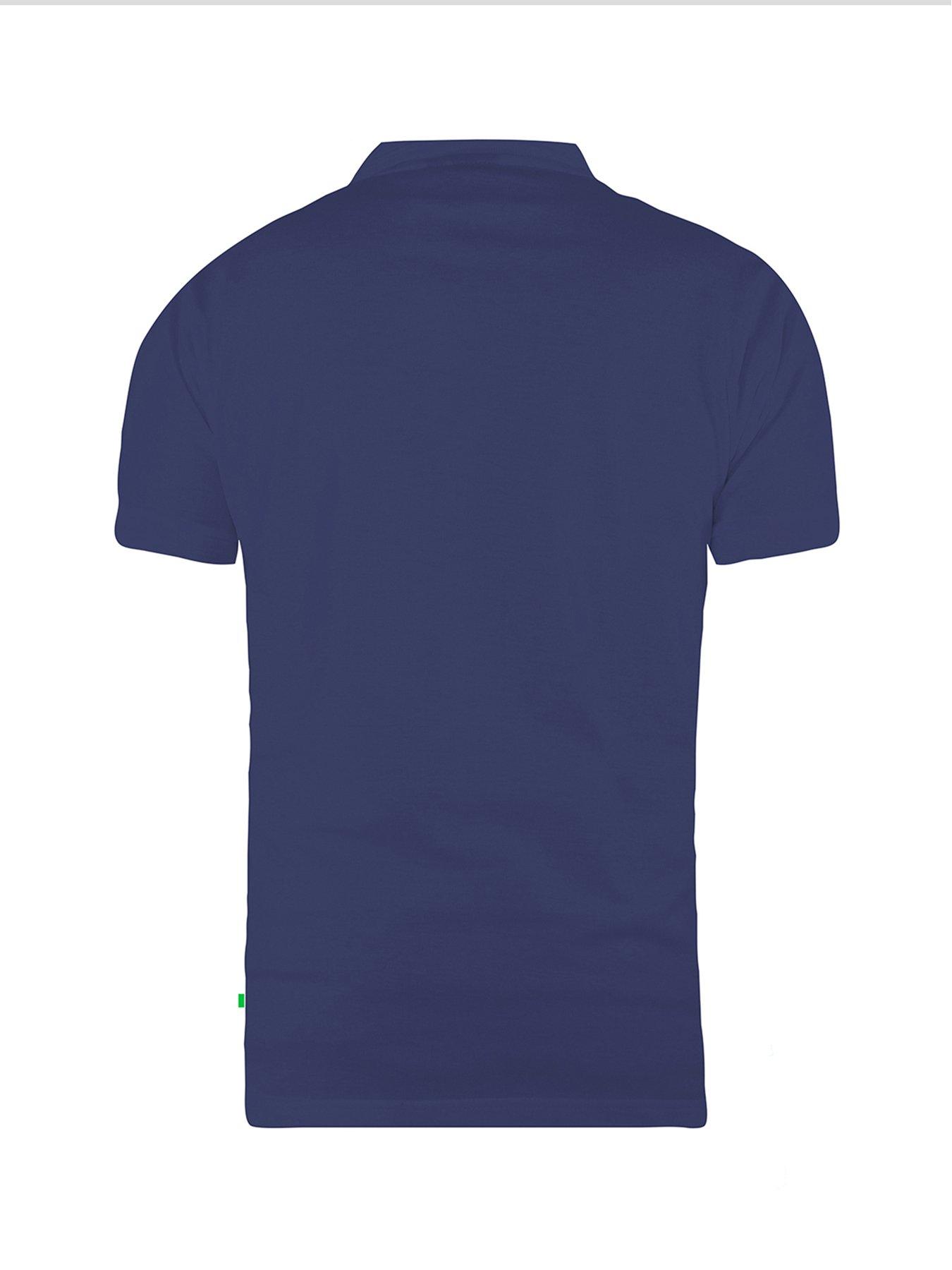 Image 4 of 4 of D555 Grant Pique Polo Shirt - Navy