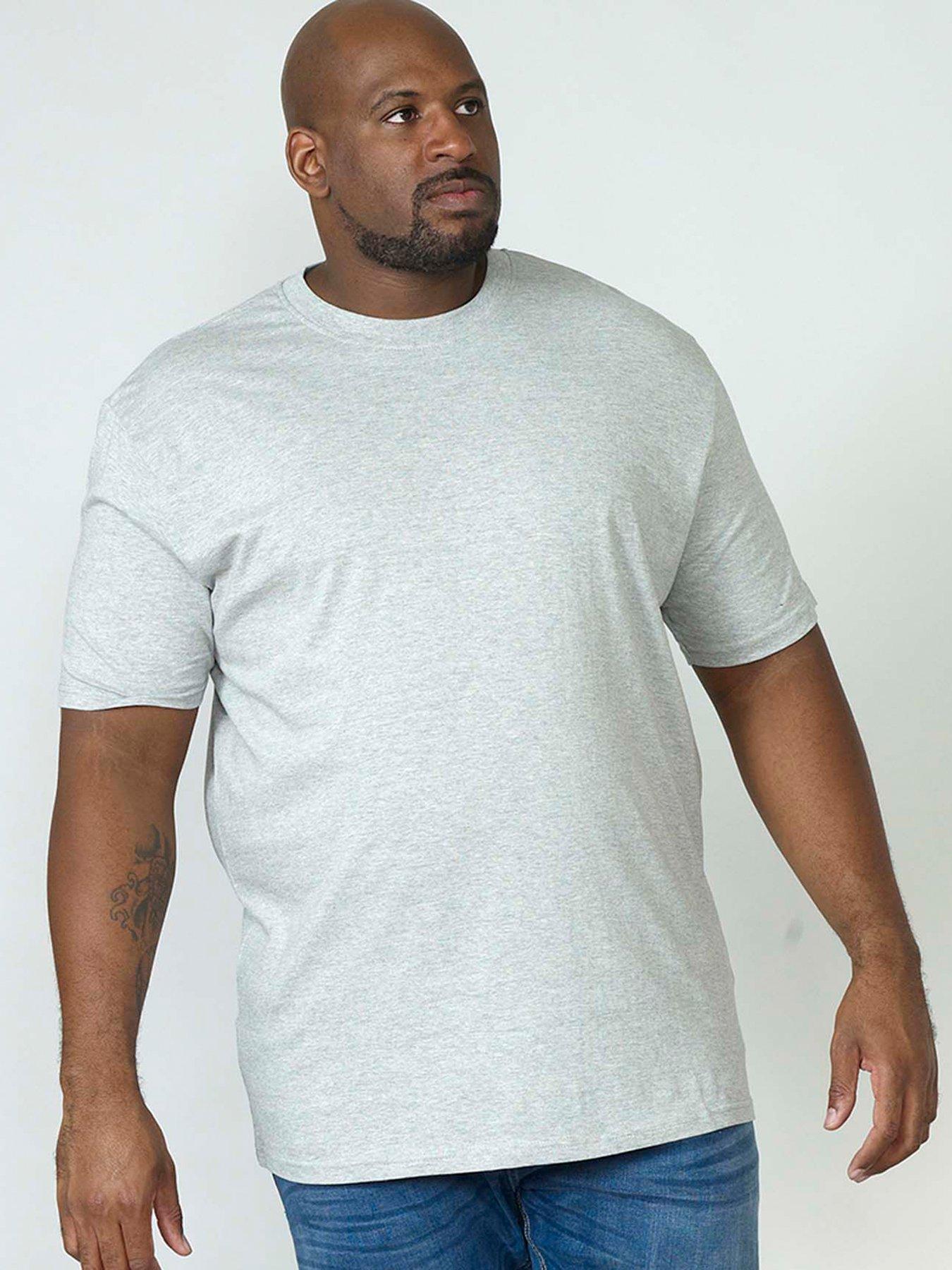  image of d555-flyers-premium-weight-t-shirt-grey-melange
