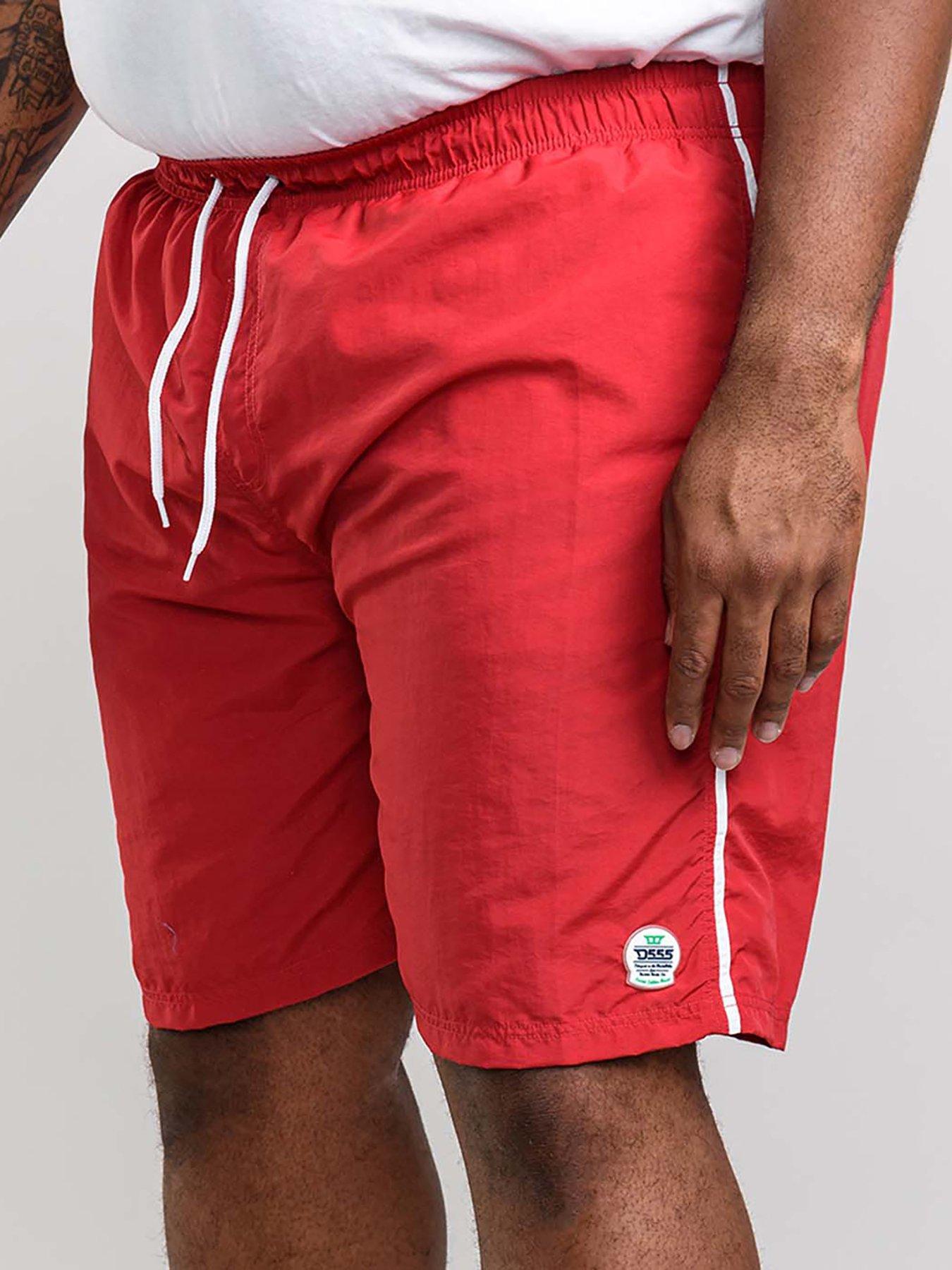 D555 Yarrow Full Length Swim Short - Red