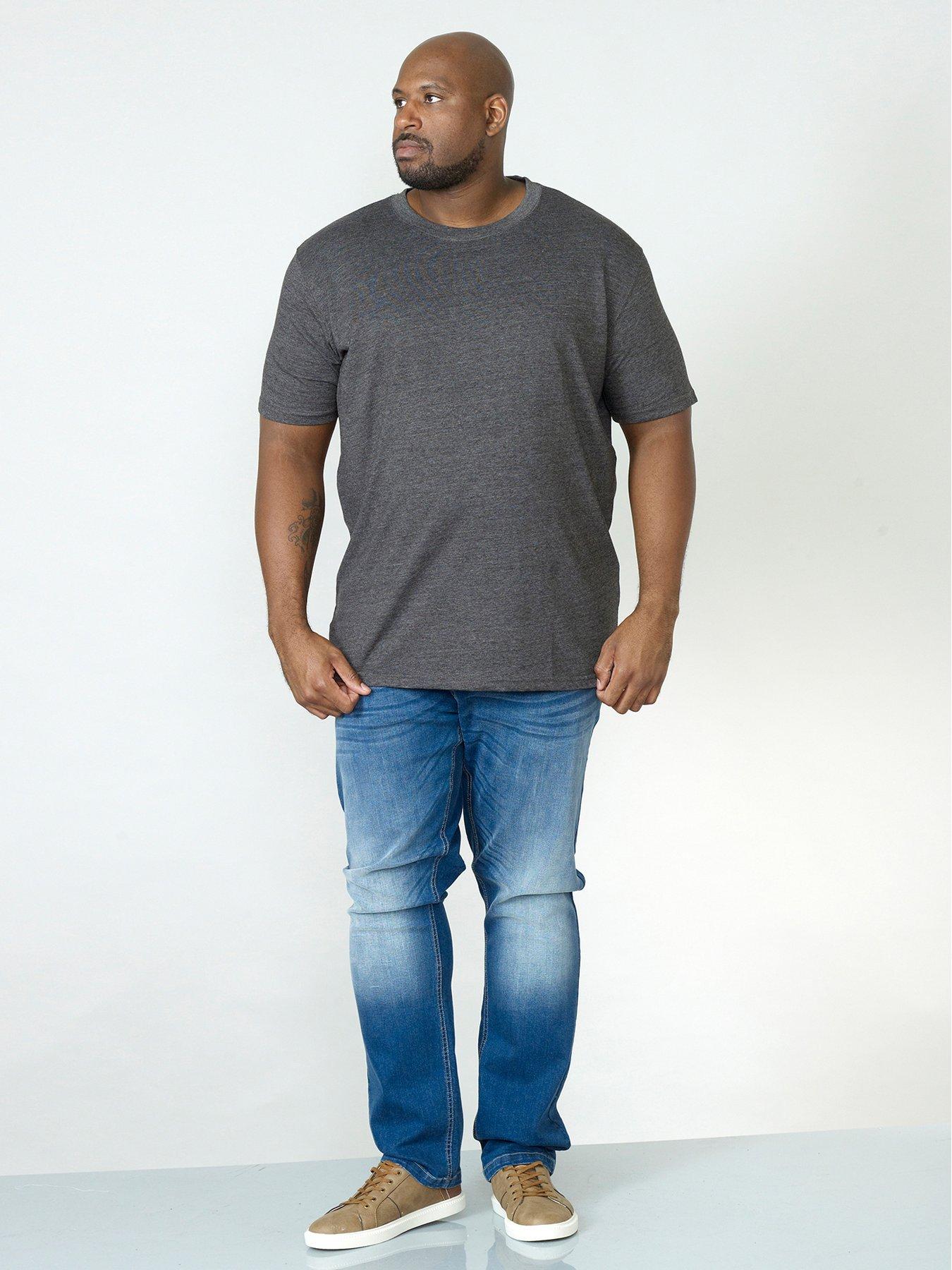  image of d555-flyers-premium-weight-t-shirt-charcoal-melange