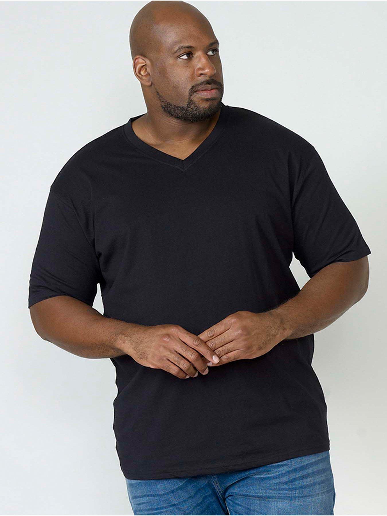 undefined Signature V Neck T-shirt - Black