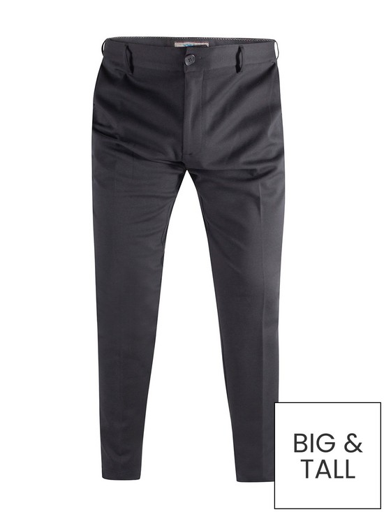 stillFront image of d555-yarmouth-stretch-trouser-with-flexible-waistband-black