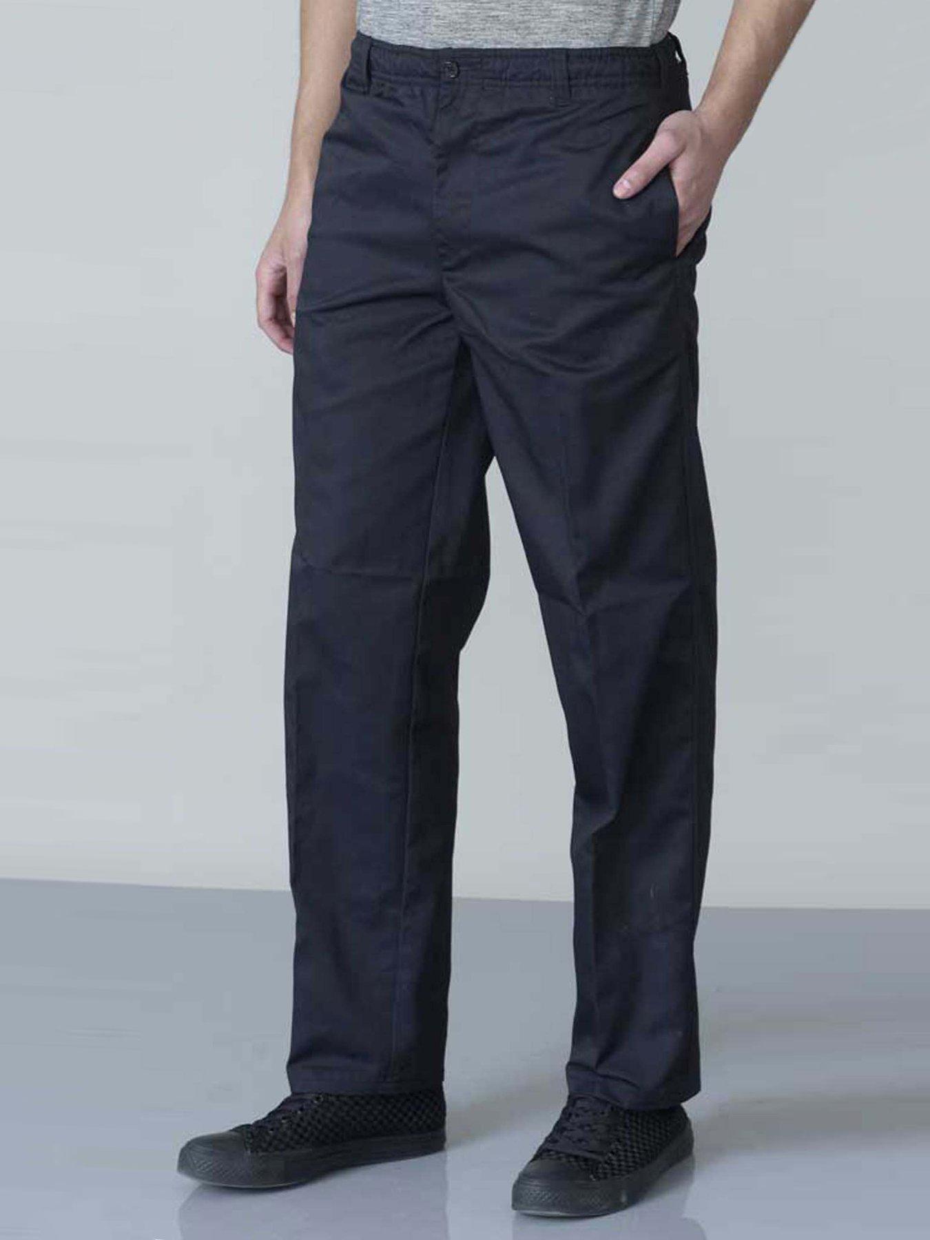 D555 Basilio Elasticated Waist Rugby Trouser - Black