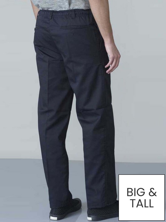 stillFront image of d555-basilio-elasticated-waist-rugby-trouser-black