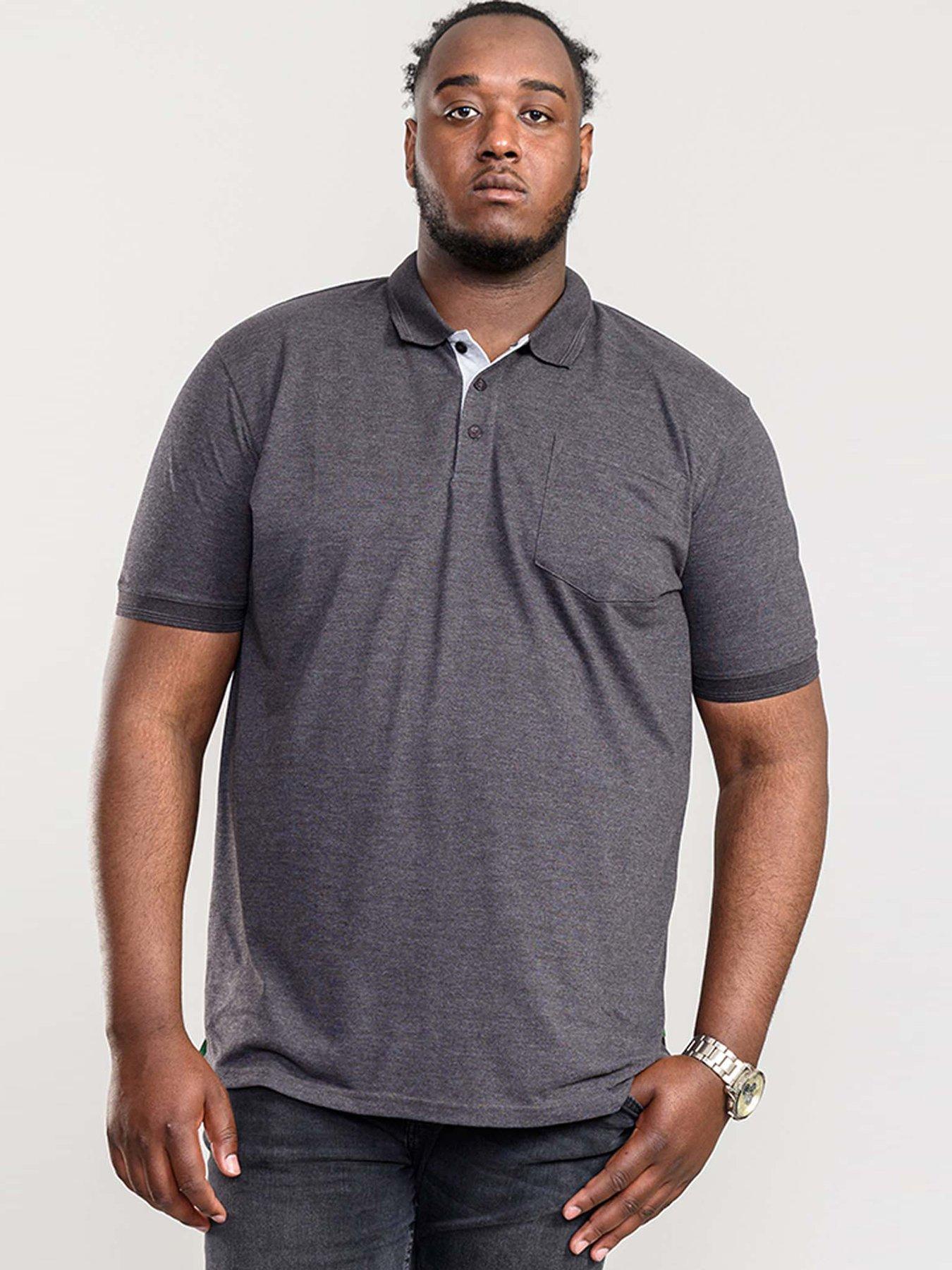 undefined Grant Pique Polo Shirt - Charcoal Marl