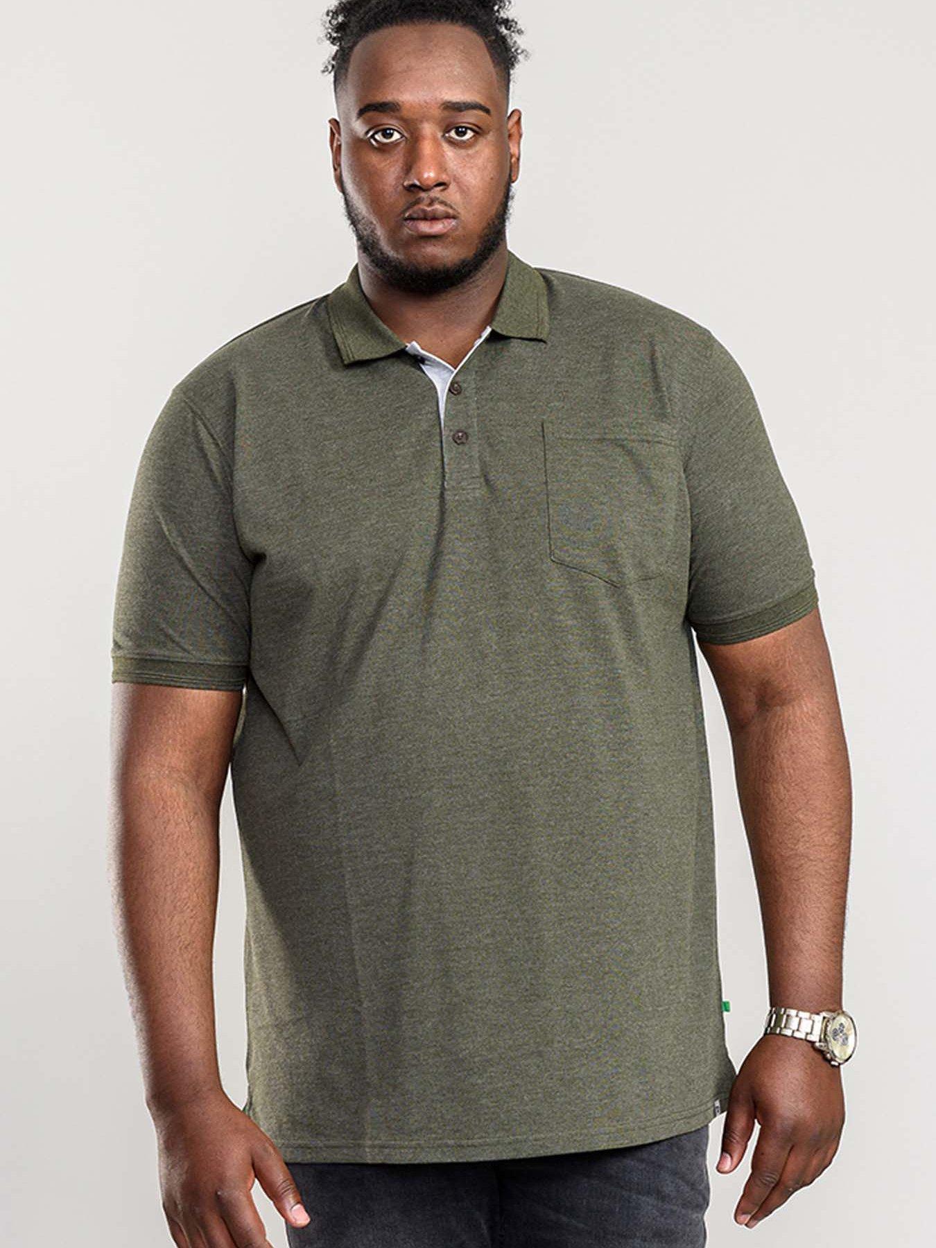 undefined Grant Pique Polo Shirt - Khaki Marl