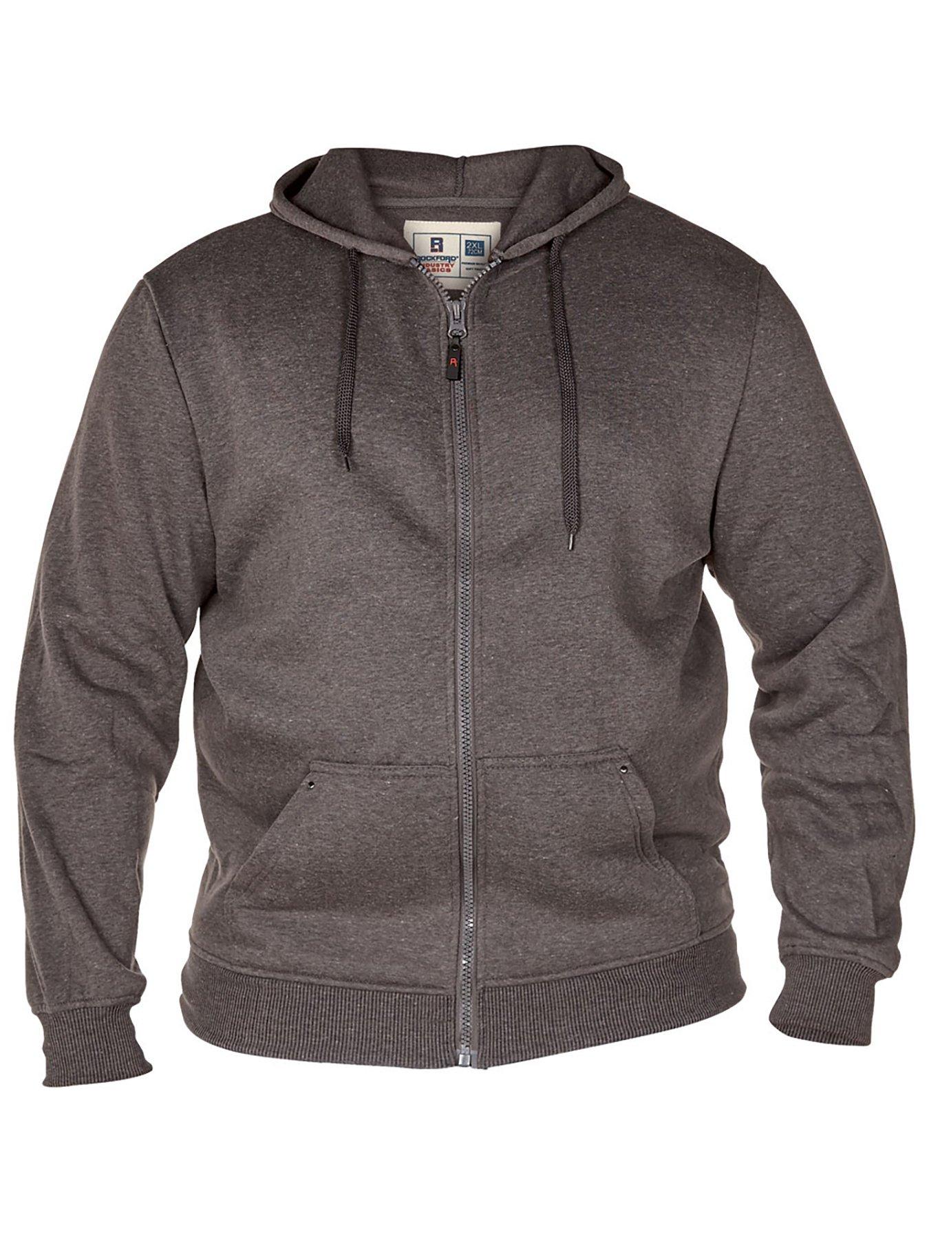  image of d555-cantor-rockford-zip-through-hoodie-grey-melange
