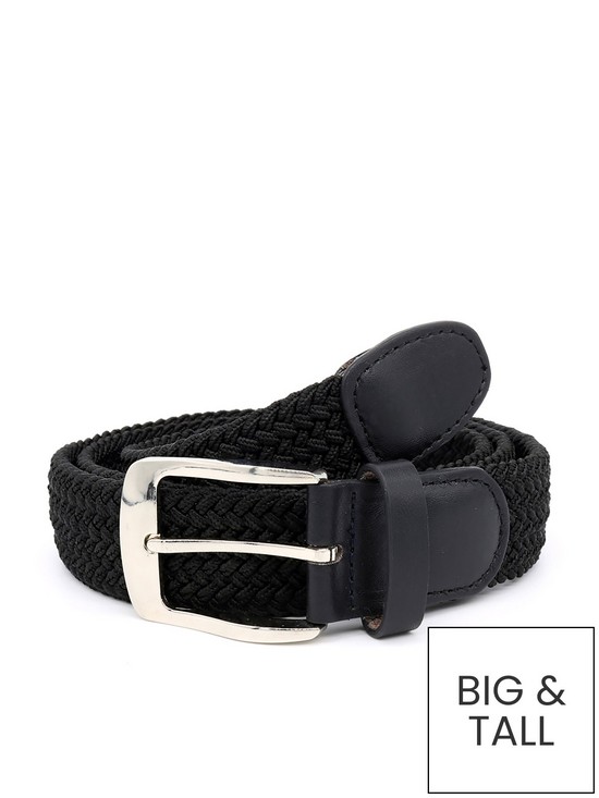 front image of d555-simon-stretch-braided-belt