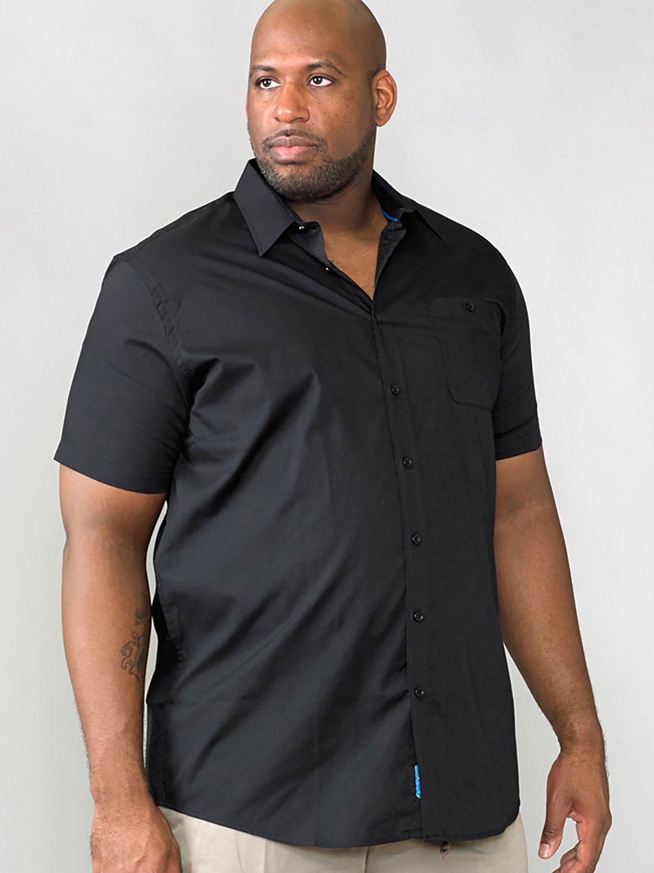 Image 1 of 2 of D555 Aeron Short Sleeve Easy Iron Shirt - Black