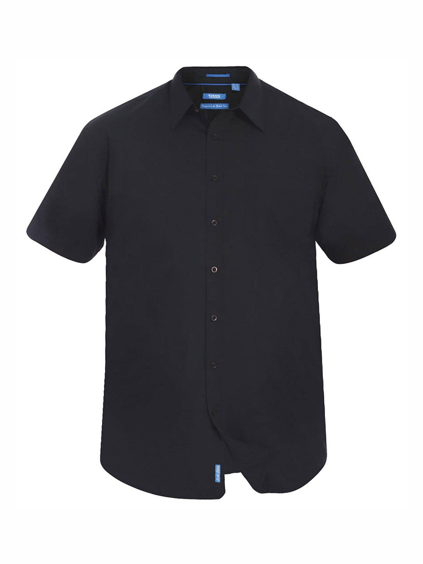 Image 2 of 2 of D555 Aeron Short Sleeve Easy Iron Shirt - Black