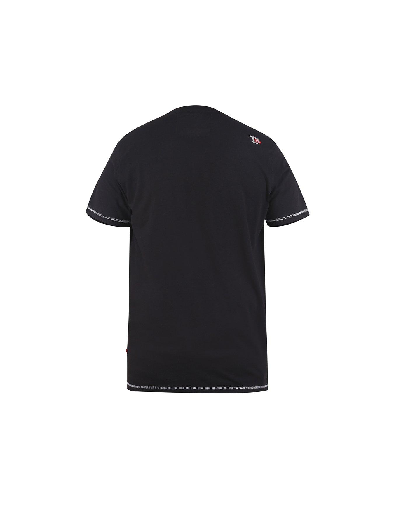 Image 5 of 5 of D555 Rochester Motor Bike With Drip Effect Printed T-Shirt - Black