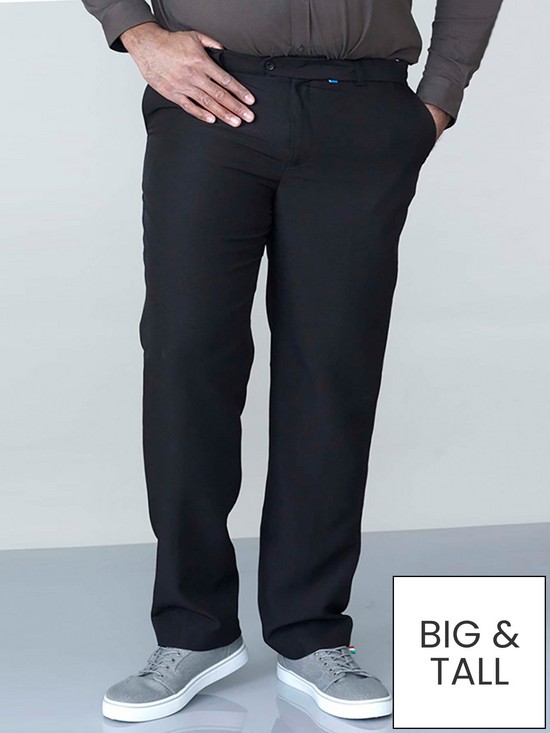 front image of d555-max-xtenda-waist-trouser-black