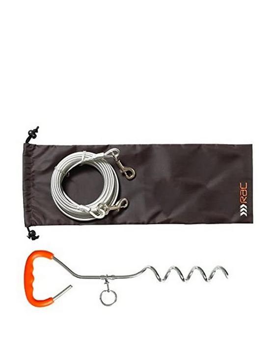 front image of rac-dog-tie-out-kit