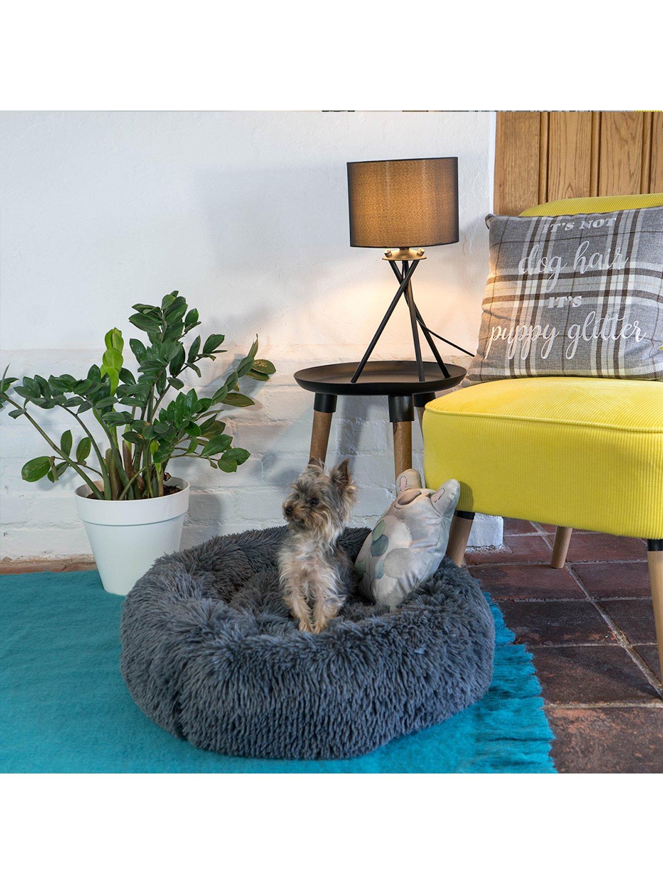  image of dream-paws-anxiety-reducing-plush-bed-with-plush-toy