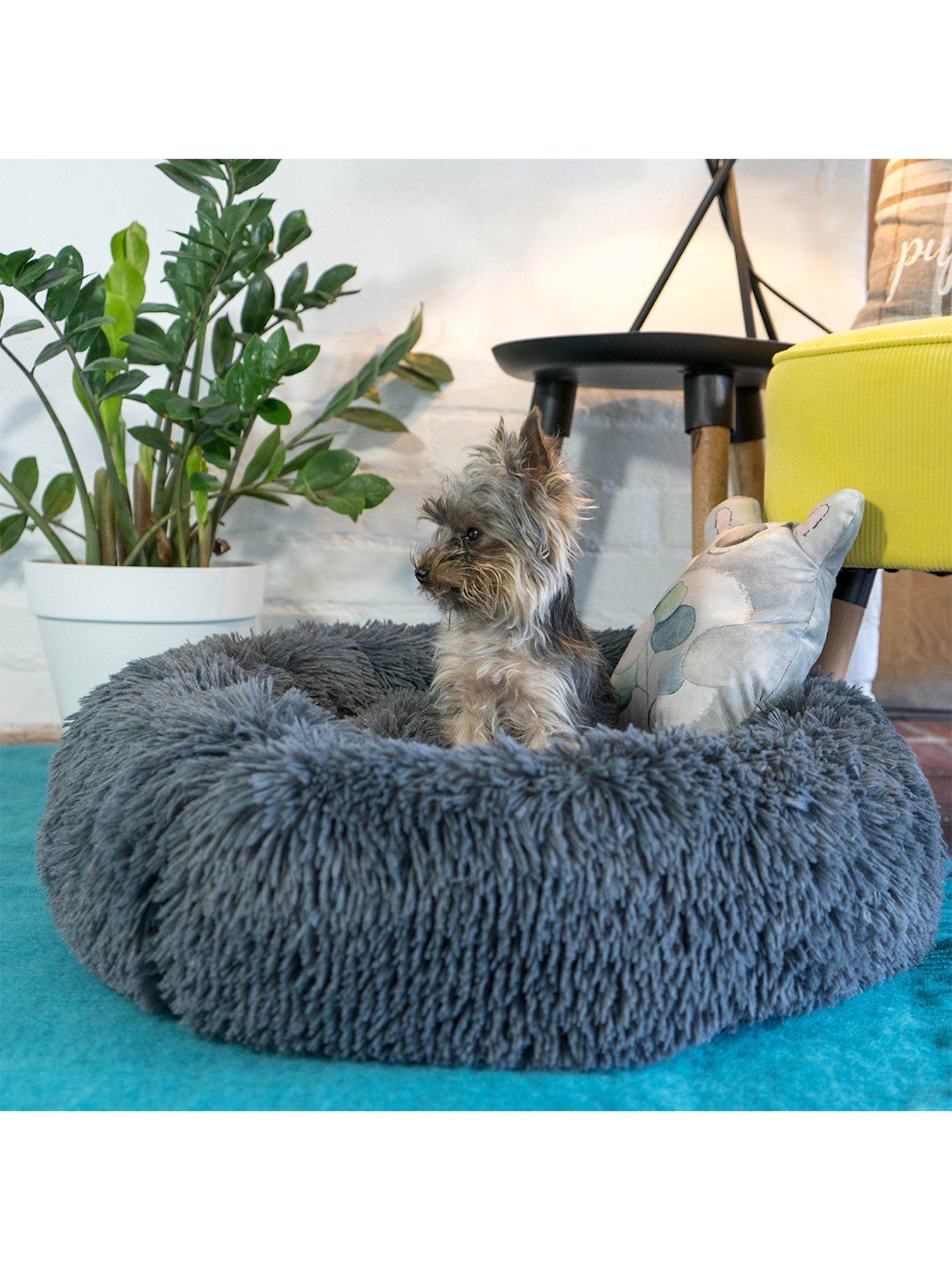  image of dream-paws-anxiety-reducing-plush-bed-with-plush-toy