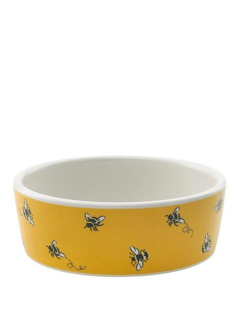 beco-cath-kidston-bees-ceramic-pet-bowl-l