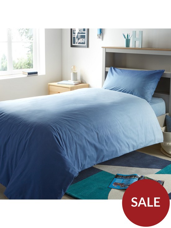 front image of everyday-collection-blue-ombre-duvet-covernbspset