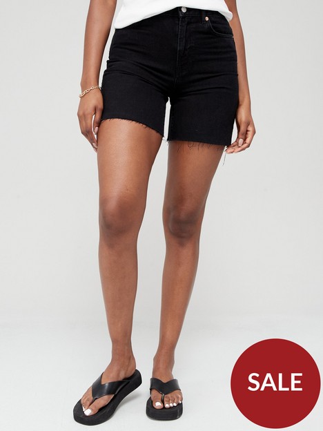 v-by-very-mid-thigh-denim-shorts-ndash-washed-black