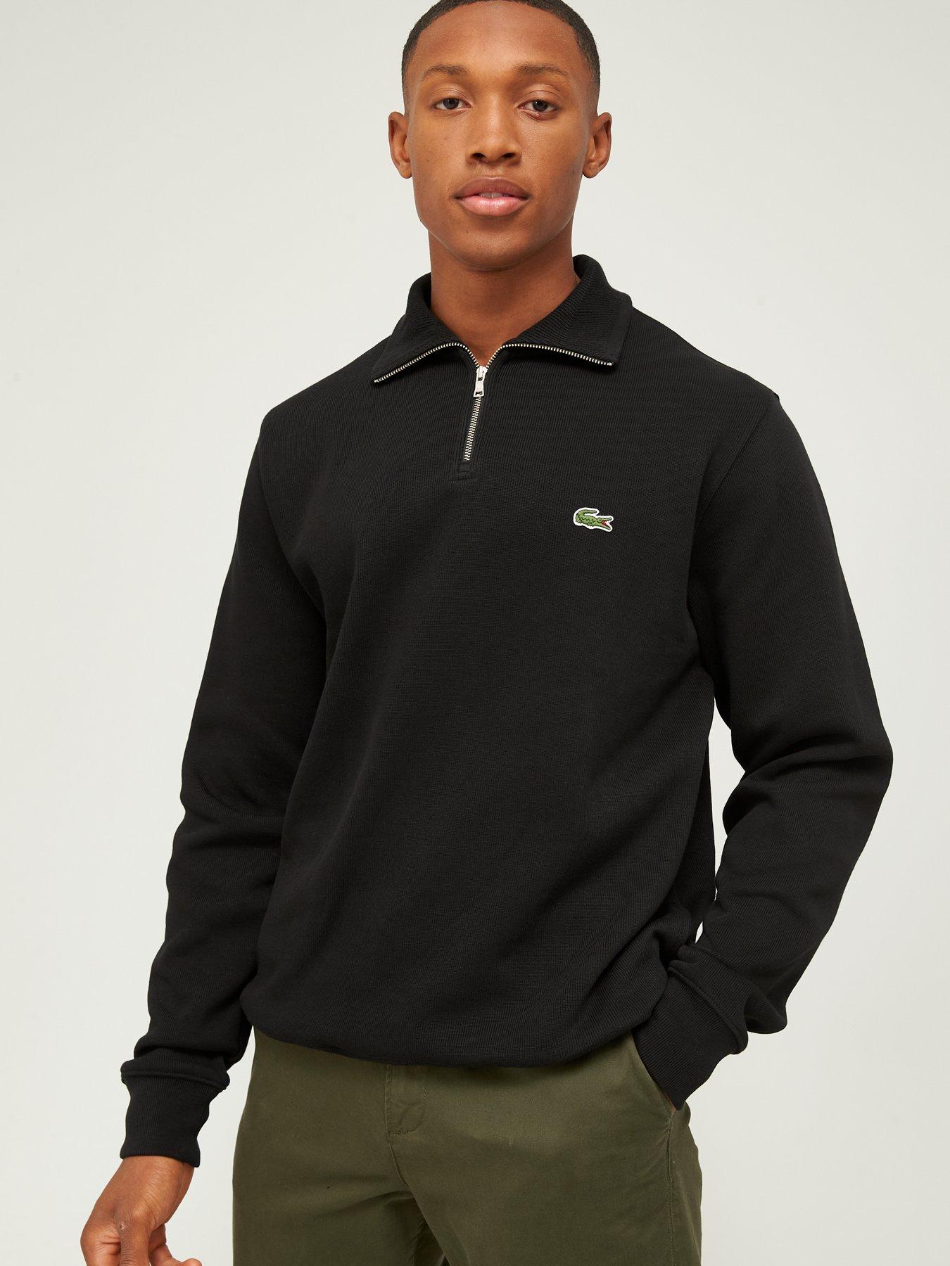 Black lacoste store jumper sale