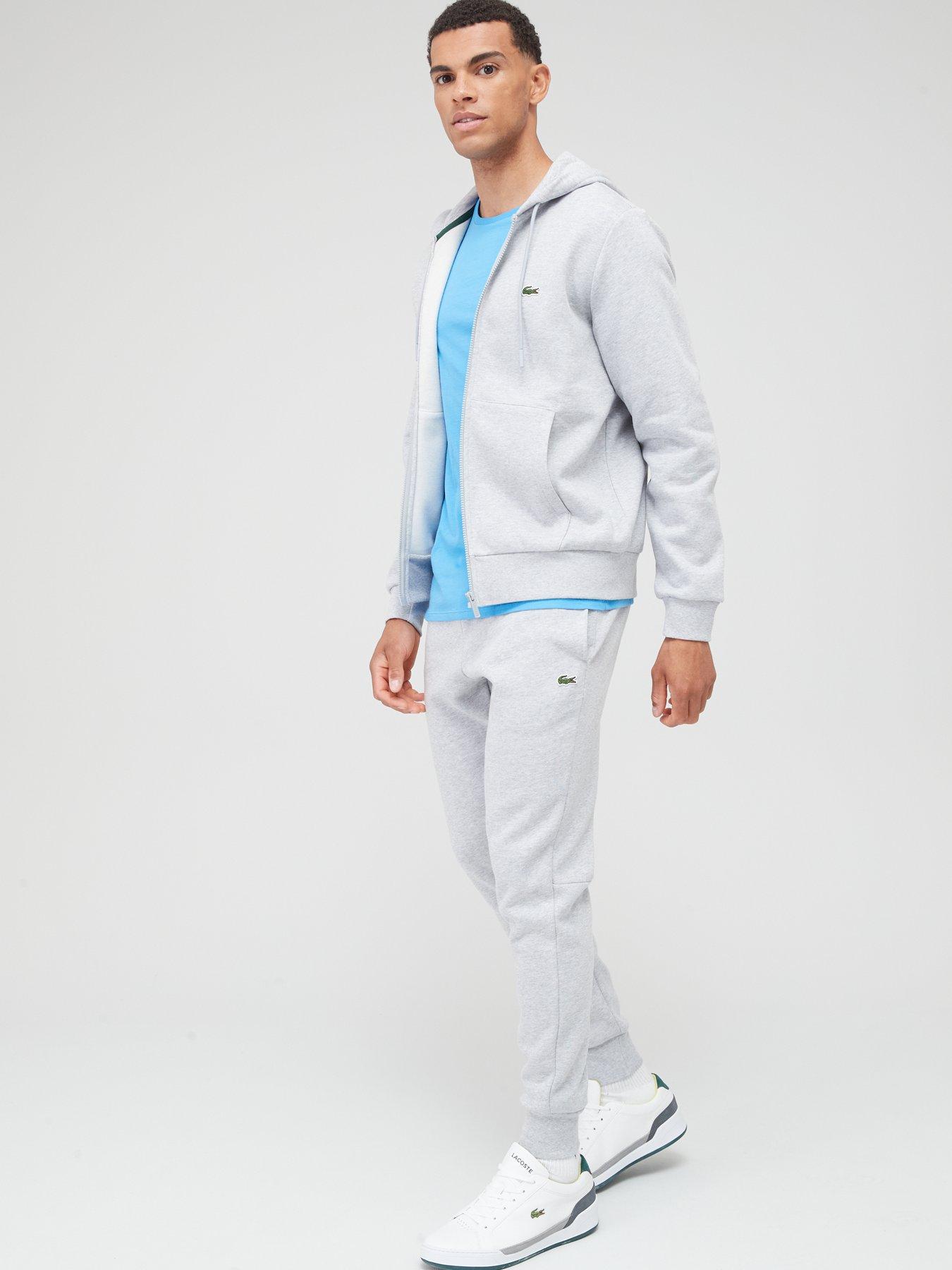 Lacoste Zip Thru Jersey Tracksuit Set Grey Littlewoods - Main Image