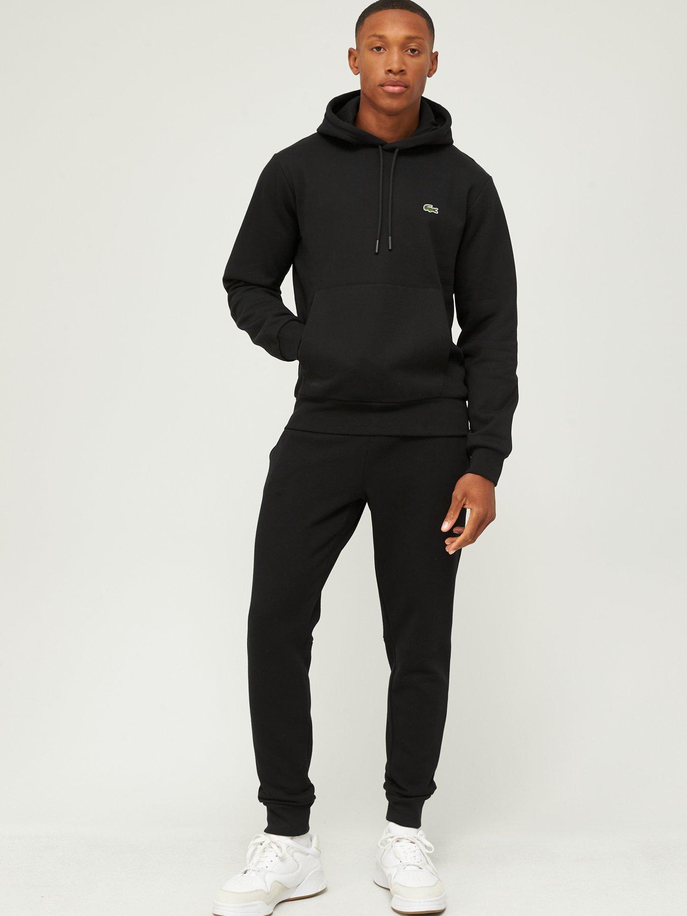 Lacoste tracksuit deals black