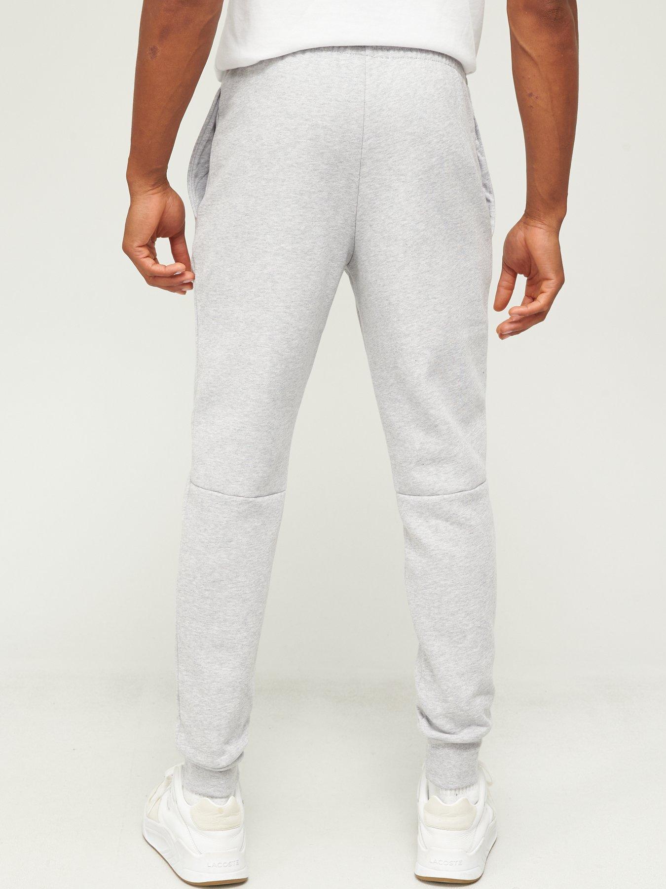  image of lacoste-fleece-jersey-joggers-light-grey