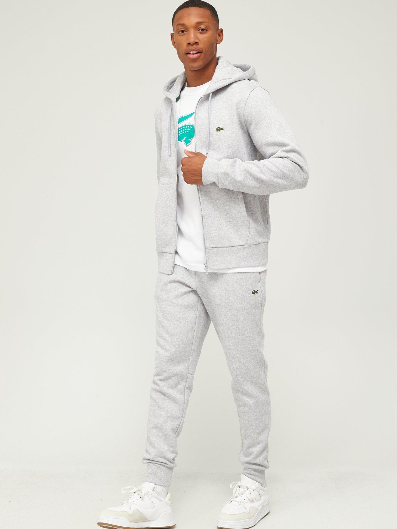  image of lacoste-fleece-jersey-joggers-light-grey