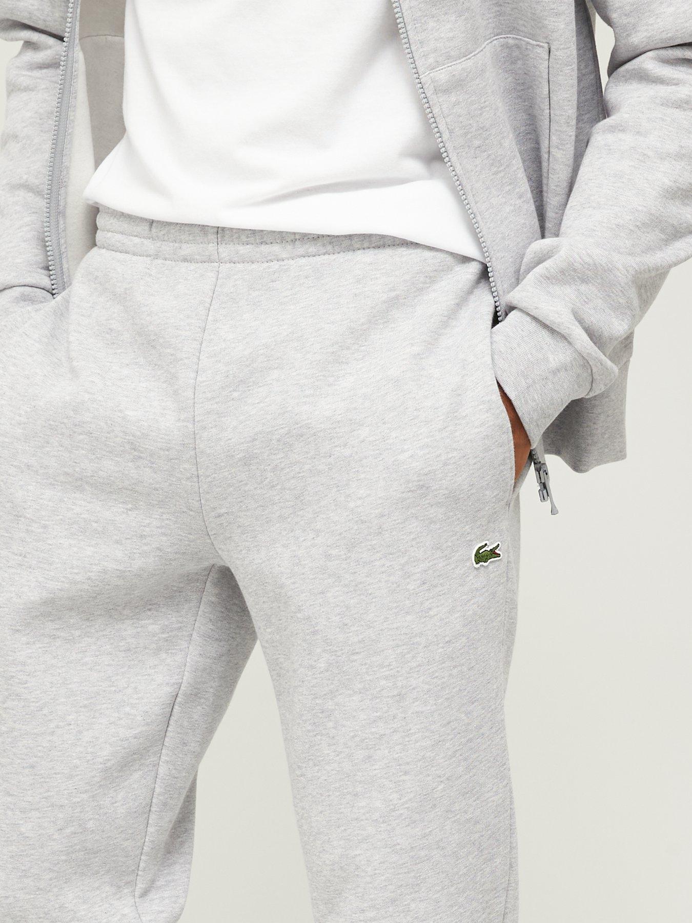  image of lacoste-fleece-jersey-joggers-light-grey