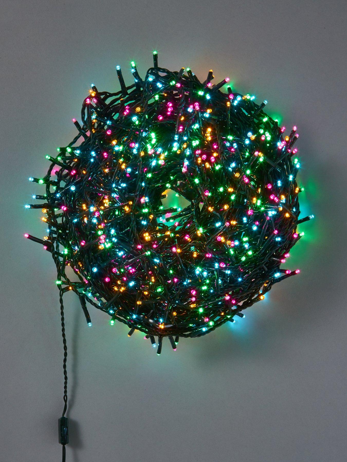 Festive Aurora 1000 Sparkle Christmas Lights