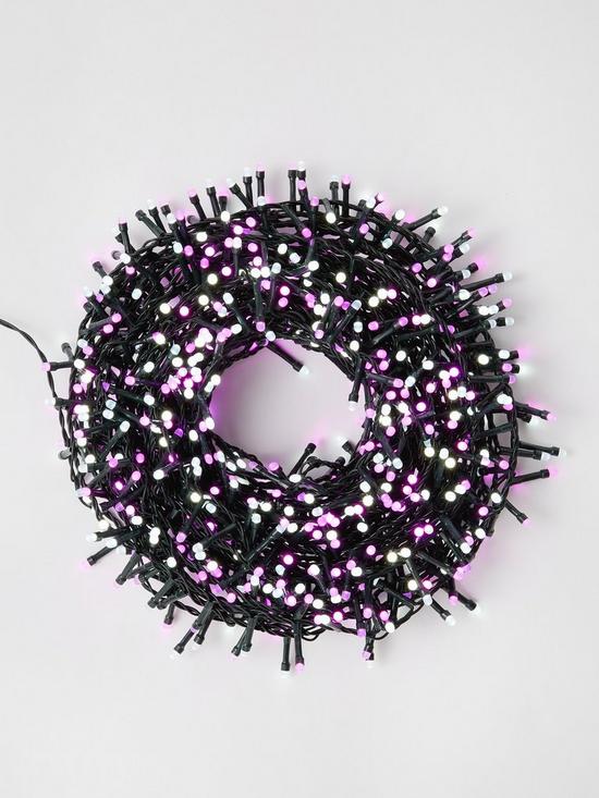 stillFront image of festive-set-of-760-glow-worm-christmas-lights-in-pink-and-white