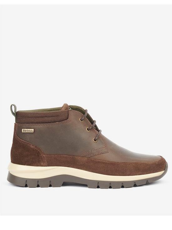 front image of barbour-underwood-suede-leather-boots