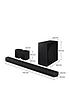  image of samsung-q-symphony-q930b-914ch-cinematic-dolby-atmos-wi-fi-soundbar-with-subwoofer-rear-speakers-and-alexa-built-in