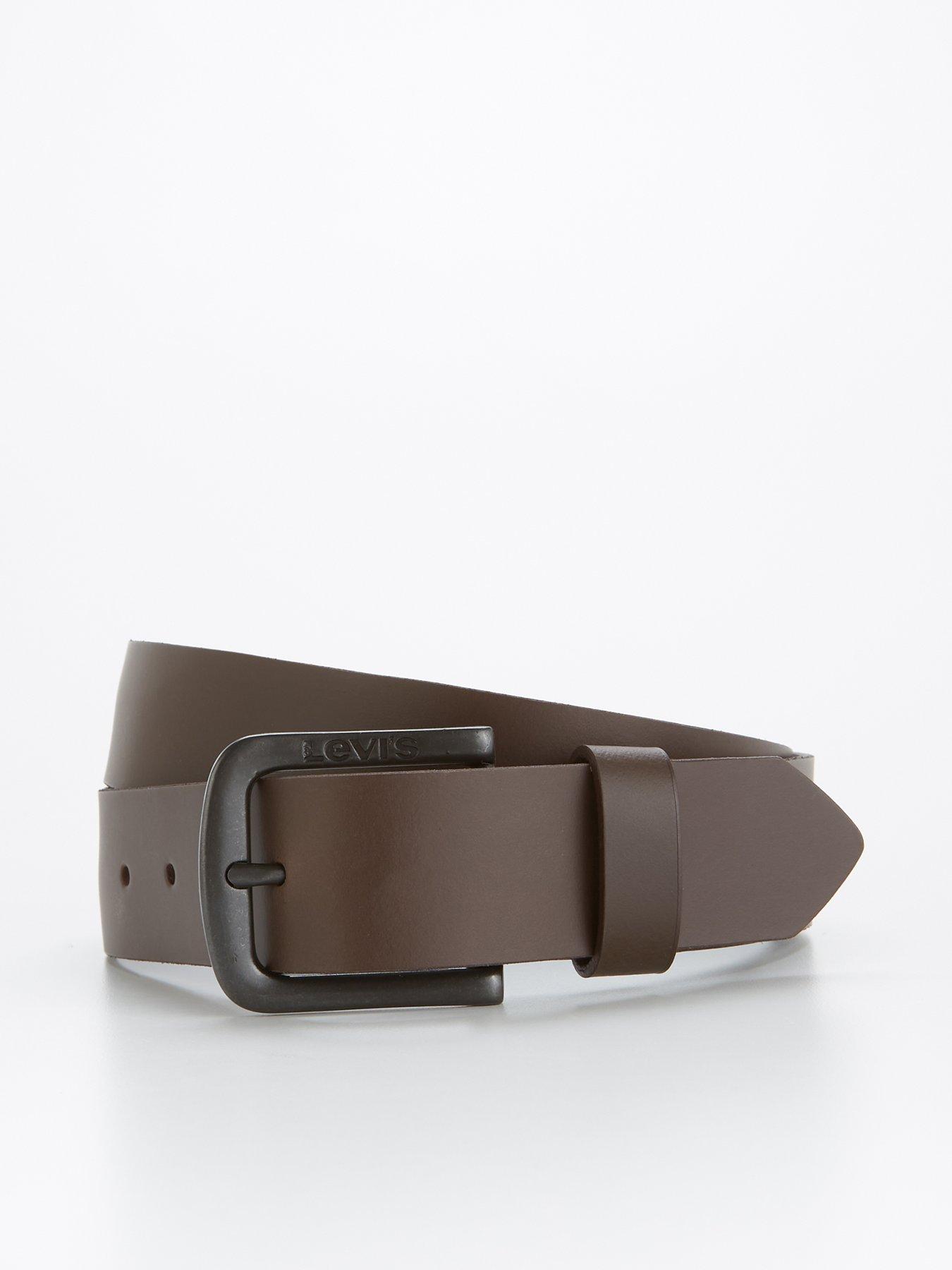 Levi's Seine Metal Leather Belt - Brown 