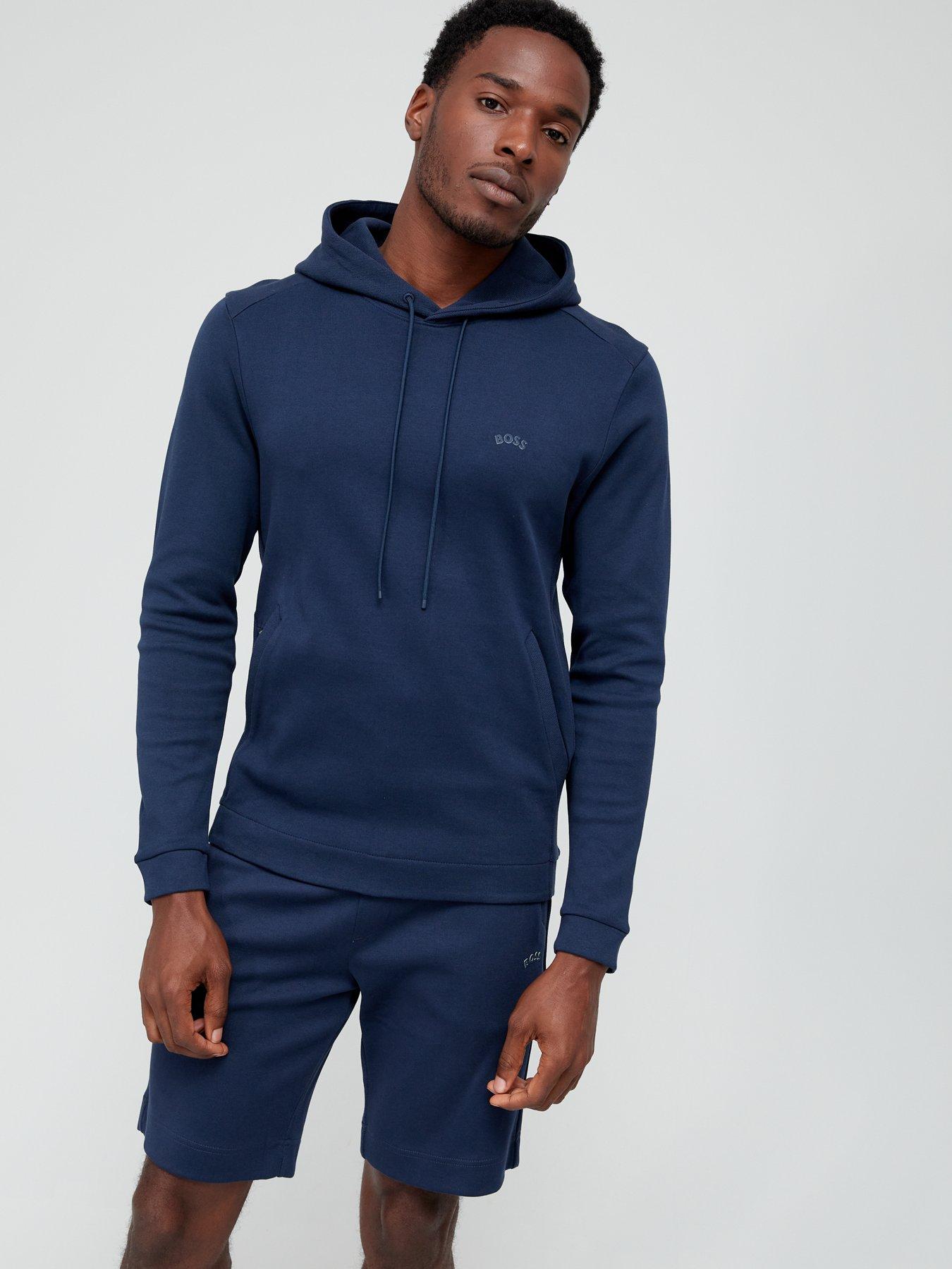 boss soody curved hoodie