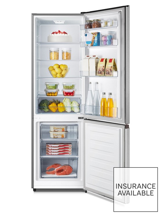 stillFront image of fridgemaster-mc55265afs-7030-fridge-freezer-silver