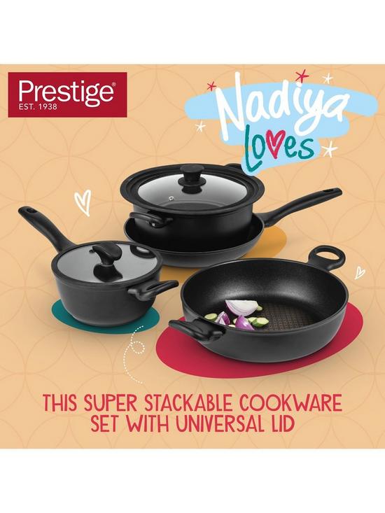 stillFront image of prestige-nadiya-nesting-cookware-set-4-piece