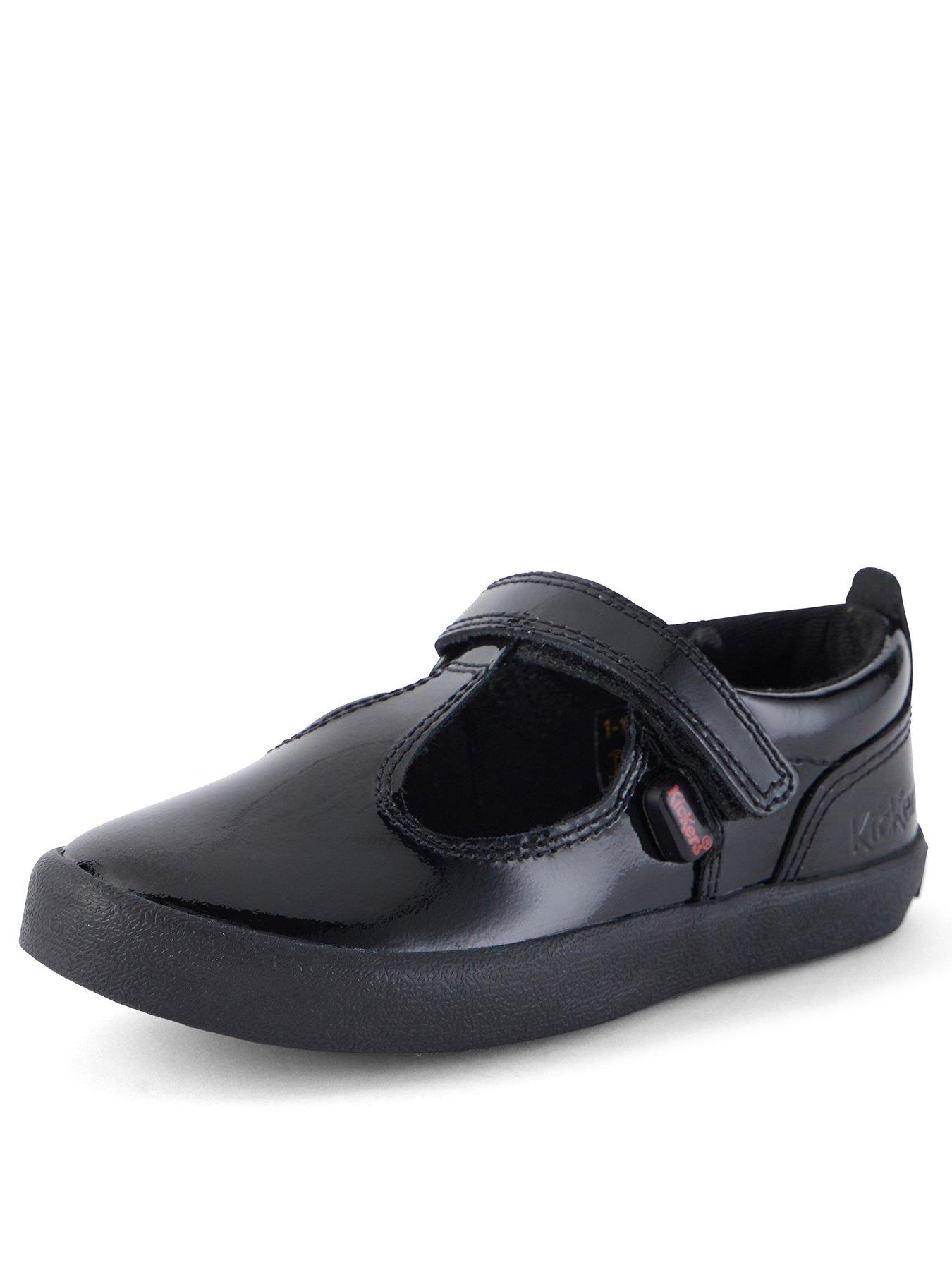 Image 3 of 7 of Kickers Infant Kariko T-strap Patent Leather Shoe - Black