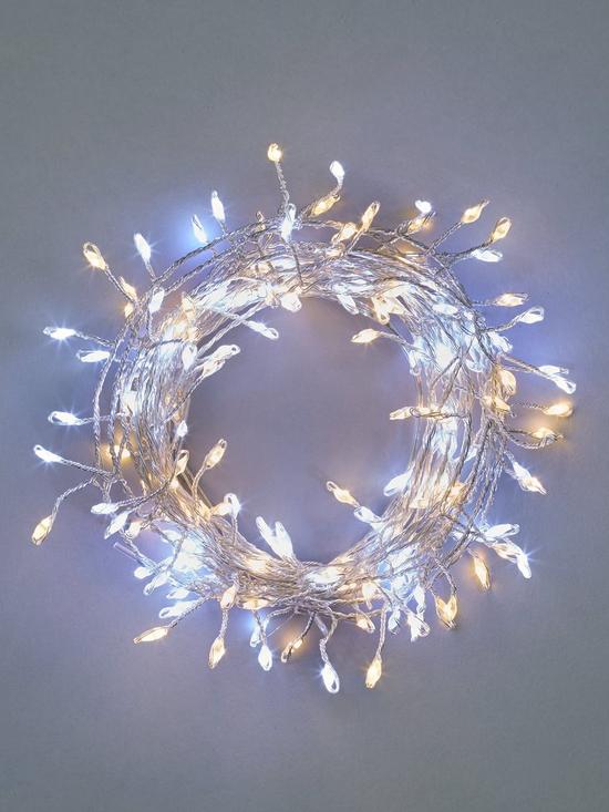 stillFront image of festive-set-of-160-sparklebright-dewdrop-string-lights