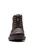  image of clarks-craftdale-2-hi-boots-brown-leather