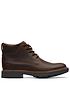  image of clarks-craftdale2-mid-boots-brown-leather