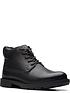  image of clarks-craftdale2-mid-boots-black-leather