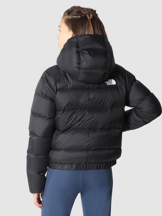 stillFront image of the-north-face-womens-hyalite-down-hoodie-black