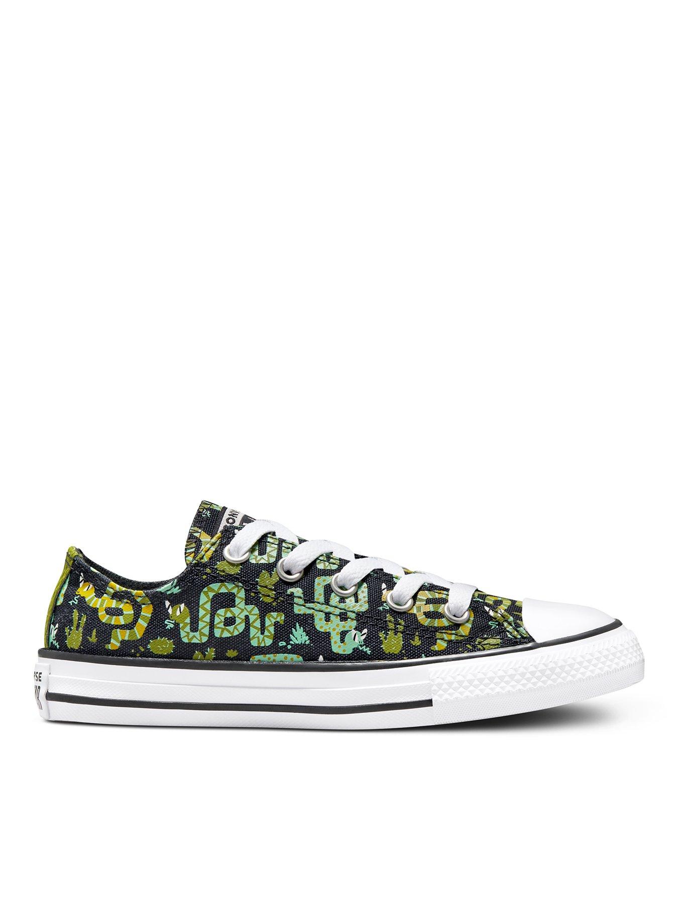 Chuck Taylor All Star Snake Print Childrens Ox Trainers