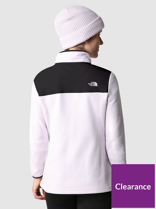 stillFront image of the-north-face-homesafe-snap-neck-fleece-pullover-lilac
