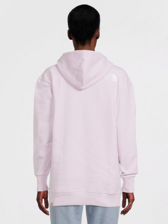 stillFront image of the-north-face-oversized-hoodie-lilac