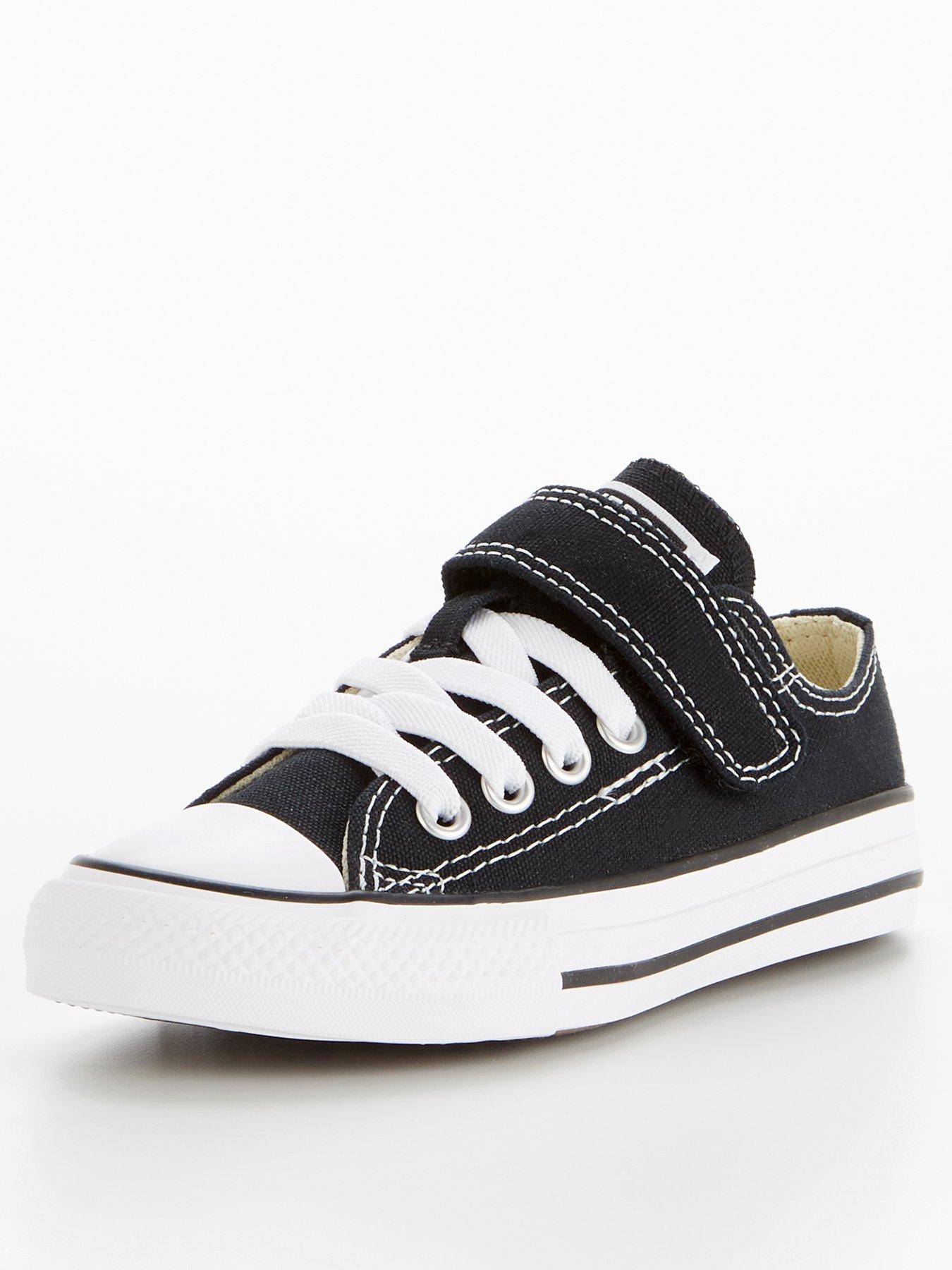 Boys converse velcro clearance shoes