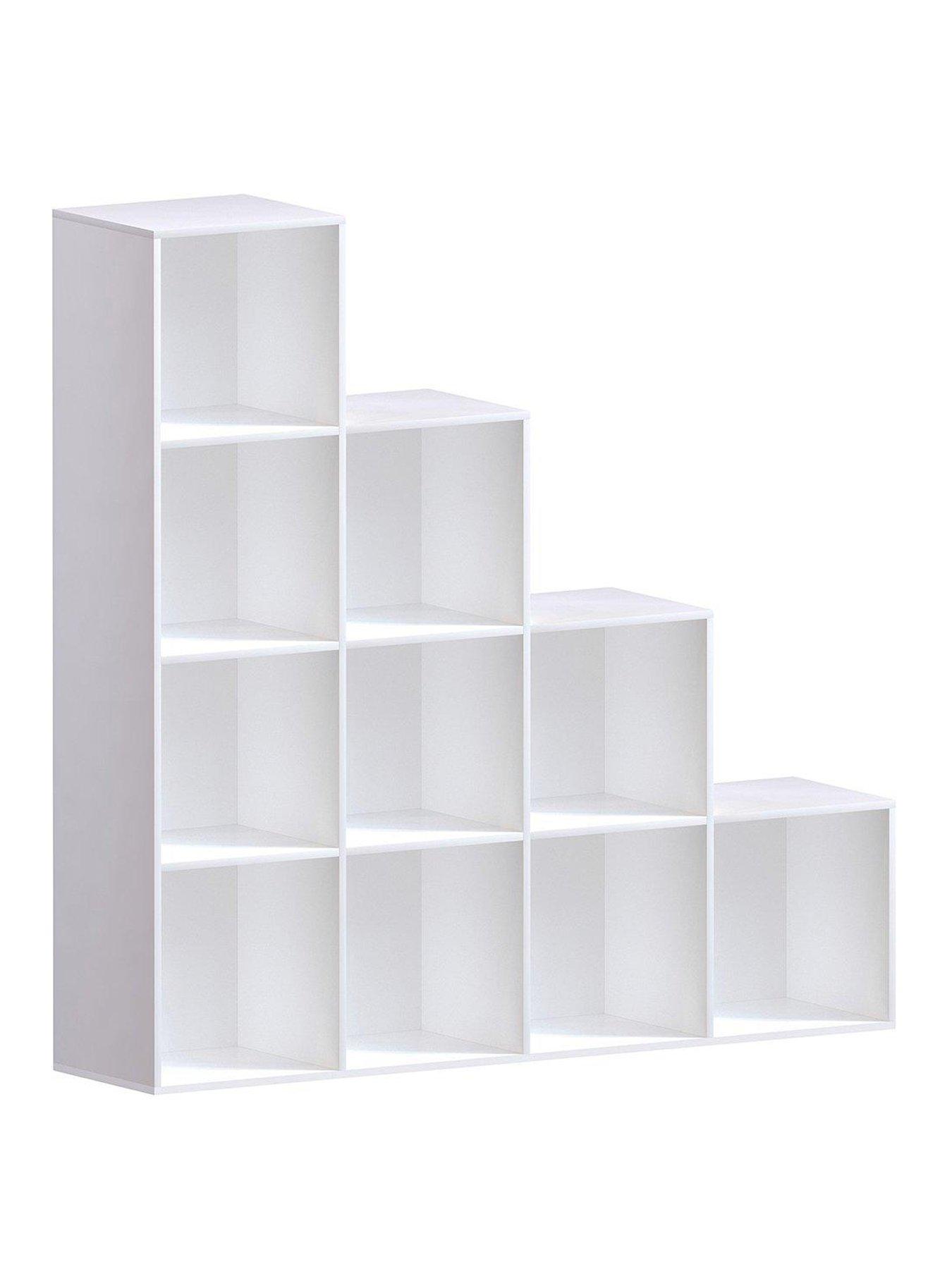 Image 2 of 7 of Vida Designs Durham 10 Cube Staircase Storage Unit - White
