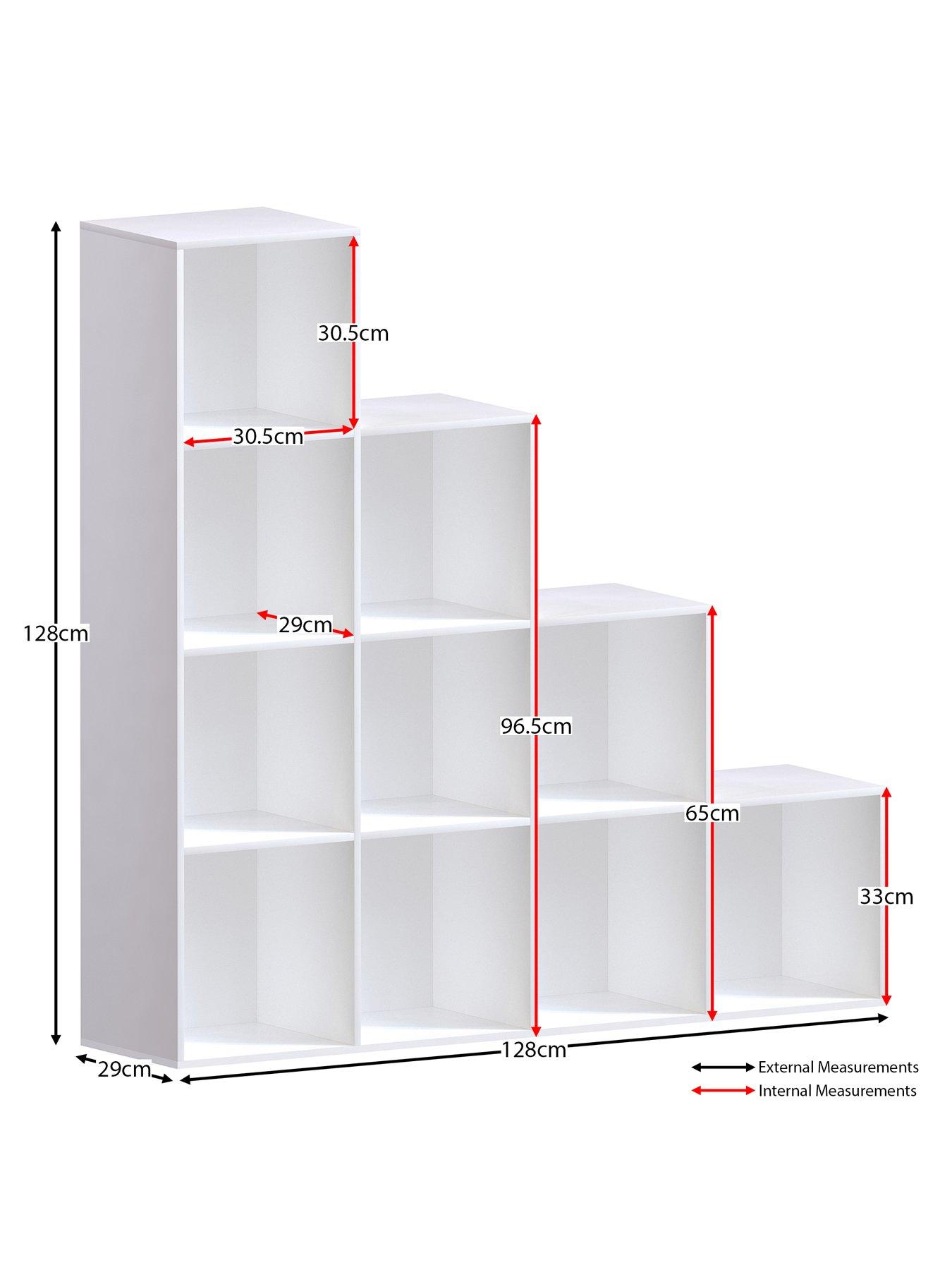 Image 7 of 7 of Vida Designs Durham 10 Cube Staircase Storage Unit - White