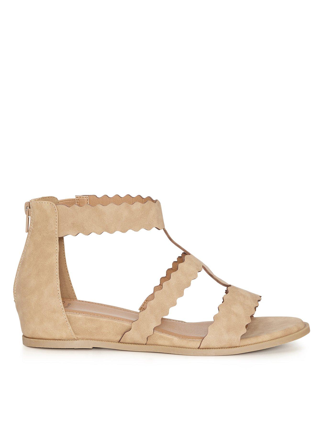 Evans best sale strappy sandals