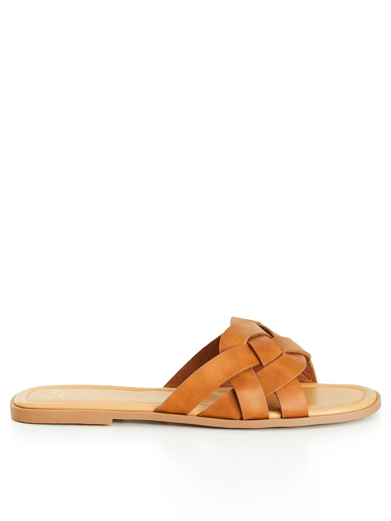 Evans extra hot sale wide sandals